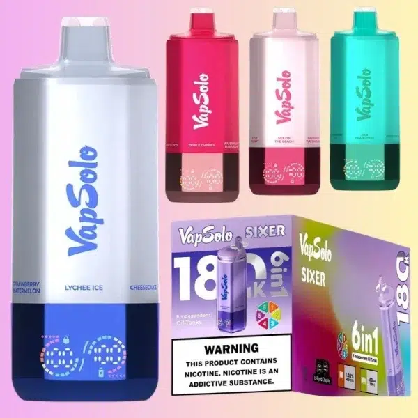 Vapsolo 6in1 180K Puffs | Vaper Store